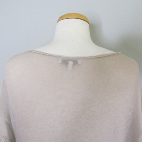 IRO Women's DALIA RUFFLED Sides TEE Blouse Beige Size M - Picture 5 of 9